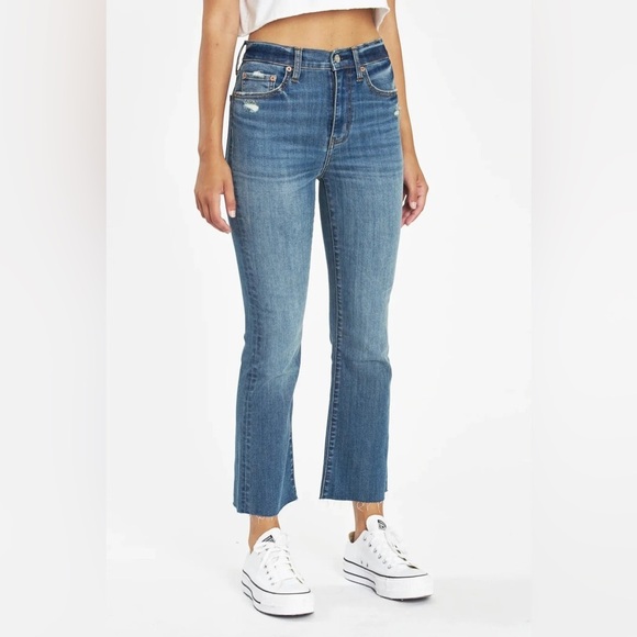 DAZE Denim - Daze Shy Girl High Rise Crop Flare in Rumors Size 28